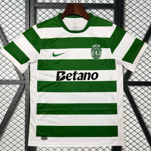 (S-4XL) 25/26 Sporting Lisbon Home Football Shirt 1:1 Thai quality