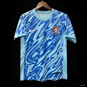 2024 Portugal Blue Pre-Match Jersey 1:1 Thai Quality