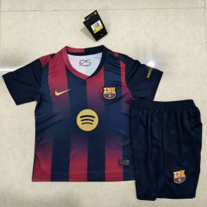 25/26 Barcelona Home Football Shirt 1:1 Thai Quality Kids Size