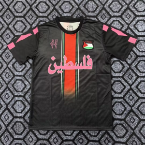25-26 Palestine black soccer jersey
