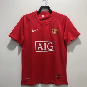 07/08 Retro Manchester United Home League Edition Football Jersey 1:1 Thai Quality