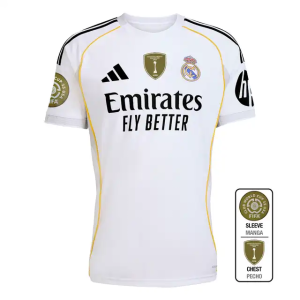 （S-4XL）25/26 Real Madrid Home Kit 1:1 Thai Quality