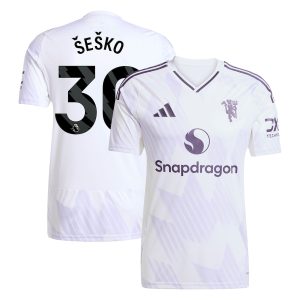 （S-4XL）25/26 Man Utd Away Kit with Šeško #30
