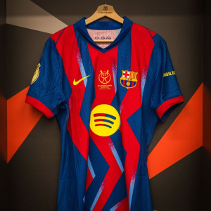（S-4XL）SUPERCOPA Men's fourth jersey 25/26 FC Barcelona+ Super Cup patch