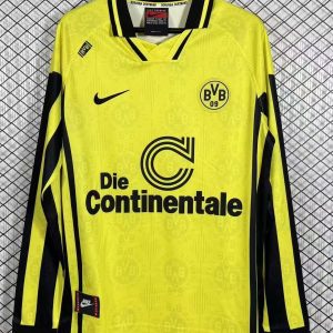 1996/1997 Retro Dortmund Home Long Sleeves Football Shirt