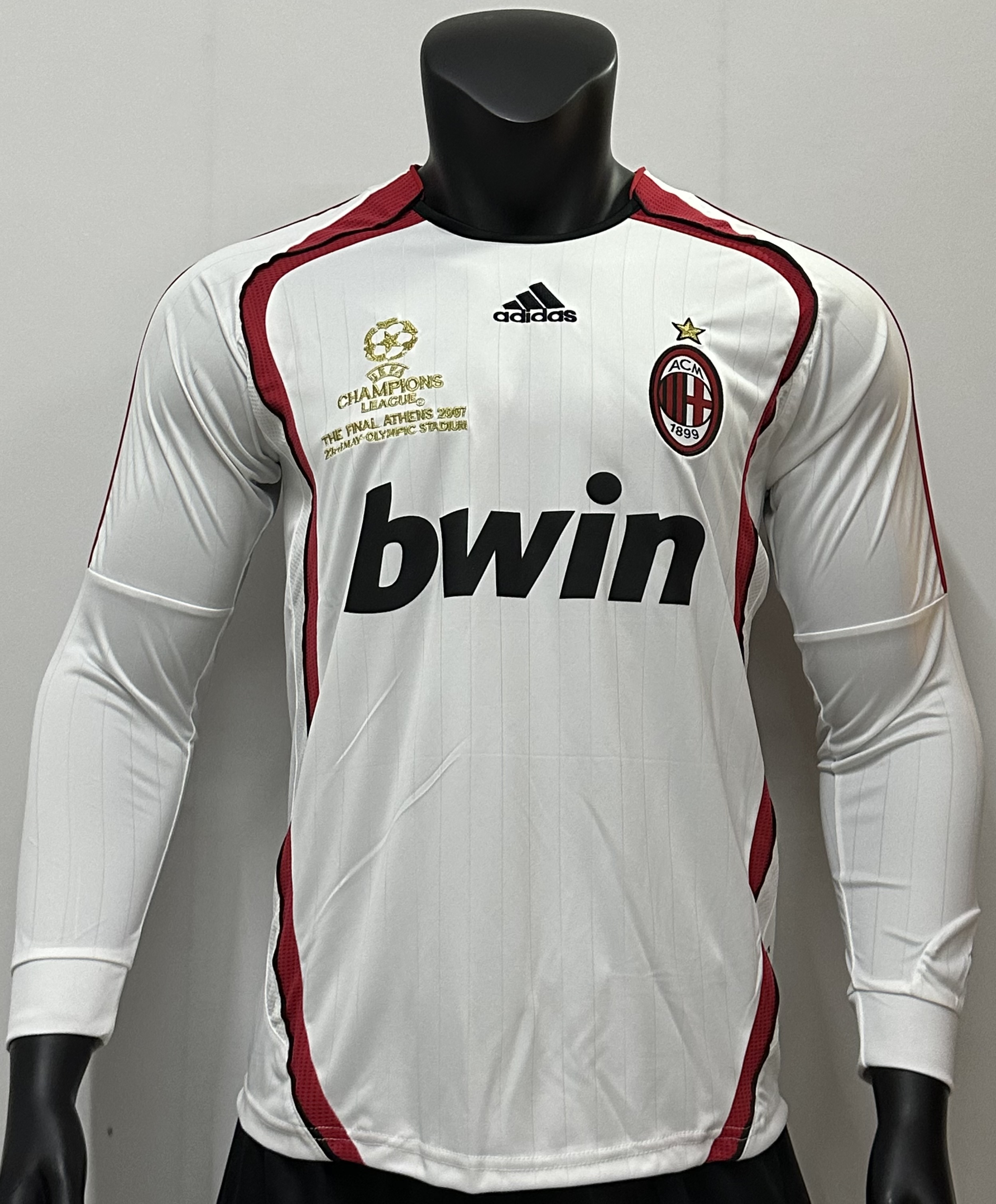 06/07 Retro Long Sleeve White AC Away 1:1 Thai quality