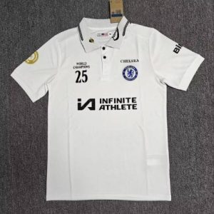 26/27 Chelsea White Polo Shirt