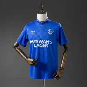 Retro 87-90 Rangers home soccer jersey