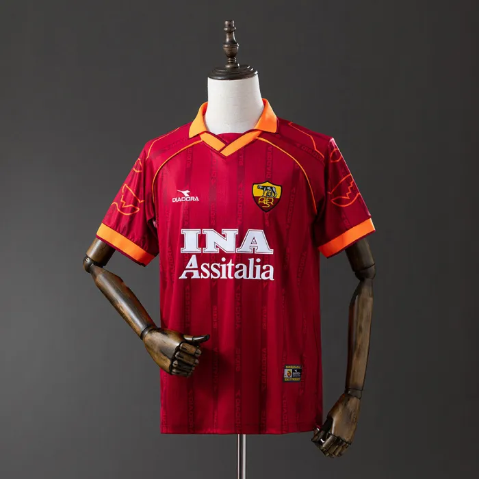 1999-00 AS Roma Retro Home Kit