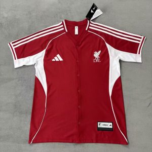 2025/26 LFC Red Baseball T-Shirt 1:1 Thai Quality