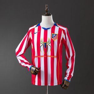 Retro Atletico Madrid 2004-05 Home Long Sleeves